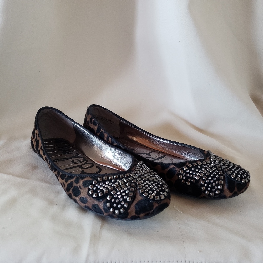 Sam Edelman Animal Print Pony Hair Flats